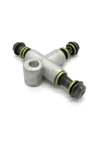 Didadodo Moped Offroad Bikes İçin 3 Yollu 10mm Hidrolik Fren Hortumu Adaptörü Evrensel Altın Altın