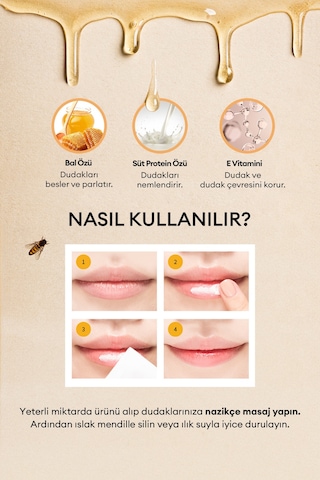 Missha A'PIEU Honey & Milk Lip Scrub Süt ve Bal Özlü Pürüzsüzleştirici Dudak Peelingi