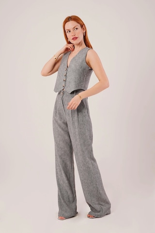 Defymoda Kırçıllı Desen Antrasit Takım Antrasit