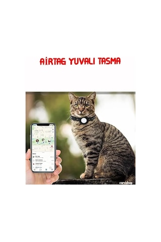 Airtag Uyumlu Kedi Ve Köpek Tasması Kilitli Güvenlik Aparatı Pembe
