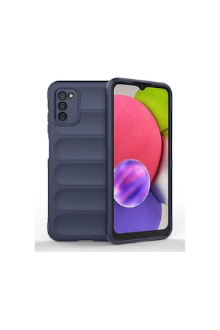 Samsung Galaxy A03s Kılıf Optimum Silikon - Lacivert