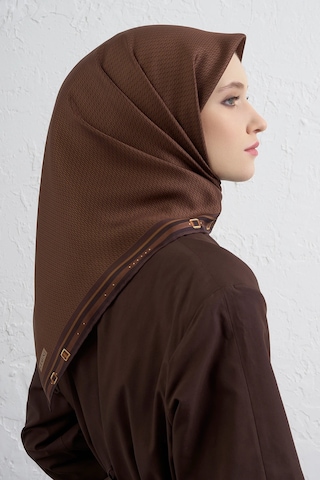 Armine Nostalji Serisi Sura İpek Eşarp 9401ds 80-acı Kahve