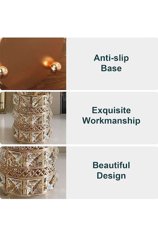 Novahub Boncuksuz Metal Makyaj Fırça & Kalem Tutucu, Gümüş Saklama Kabı, Şık Ve Pratik Gümüş