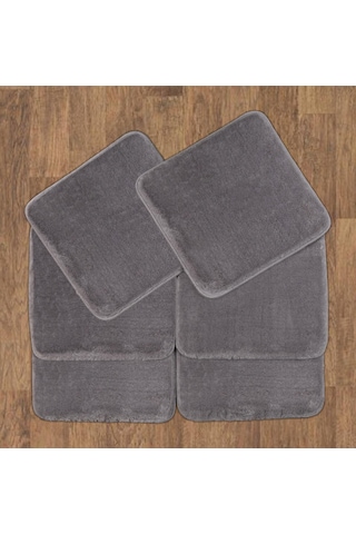 My Evilla Sandalye Minderi 6'Lı 40X40 Açık Gri