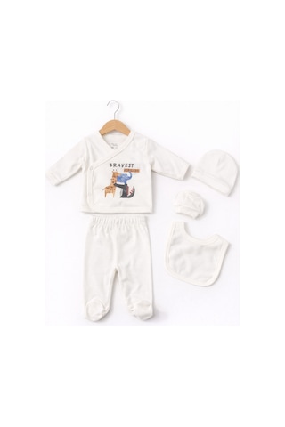 For My Baby 5'li Hastane Çıkış Seti Ekru