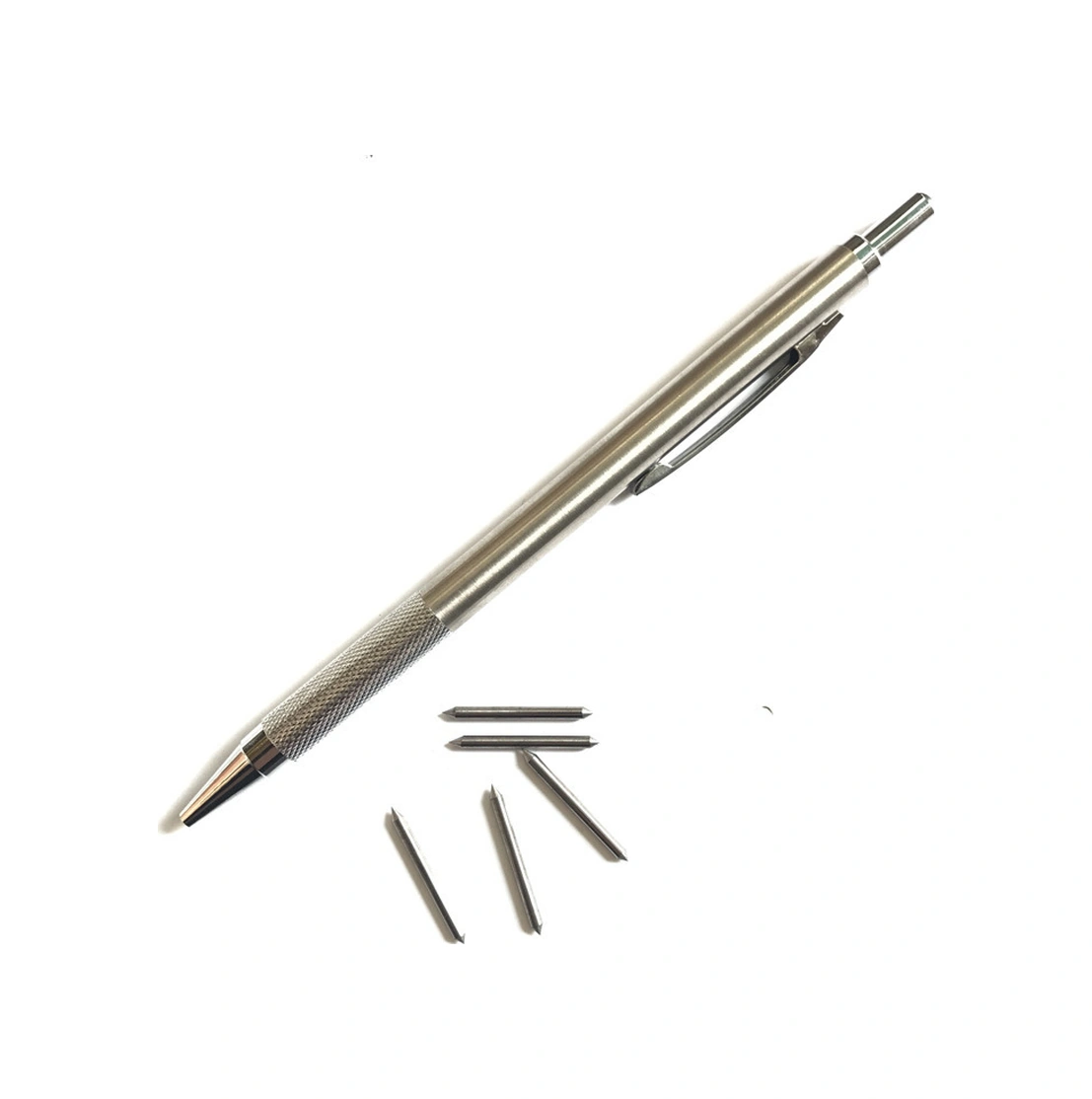 Mufunye Dual-head Otomatik Çizgi Kalemi: Cam, Seramik Ve Metal İçin Elmas Kesici, Çizici Ve Gravür Aleti Altın