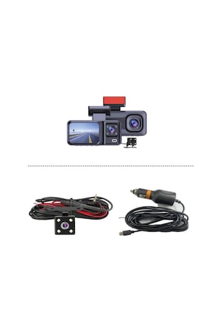 Cc-38 Full Hd 3 Kameralı Araç İçi Güvenlik Kamerası 32gb