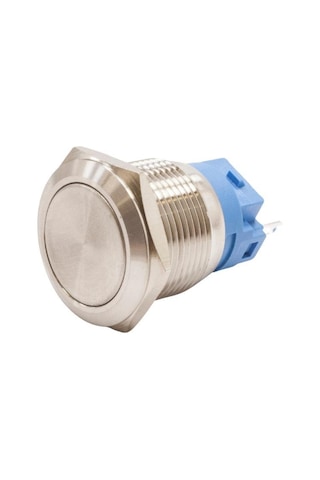 19A-P1 19Mm Düz Yaylı Metal Buton