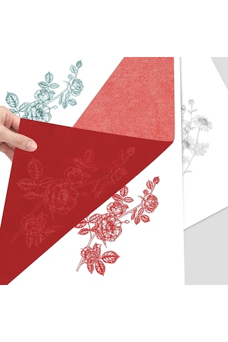 Roco Paper Karbon Grafit Transfer Kağıdı Kırmızı - 21 31 Cm - 100