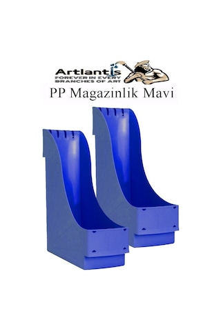 Plastik Magazinlik Mavi 2 Adet Plastik Kutu Klasörü Magazinlik A4 Dosya Ve Masa Düzenleyici Sınıf Ev Ofis