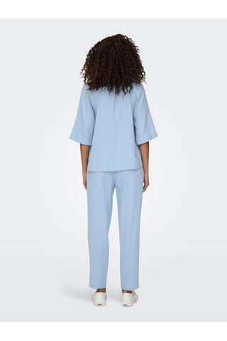 Only Onlcaro-poptrash Easy Linen Kadın Pantolon 15278710 Mavi