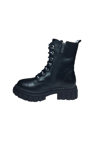 OrtopedikAL Turkuaz Filet Kız Çocuk Bot % 100 Deri Ortopedik Siyah