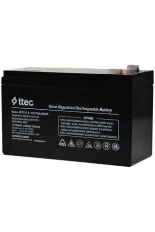 Ttec 12 Volt 7a Akü - 12v 7 Ah Base Kuru Akü Aralık 2024 Üretim