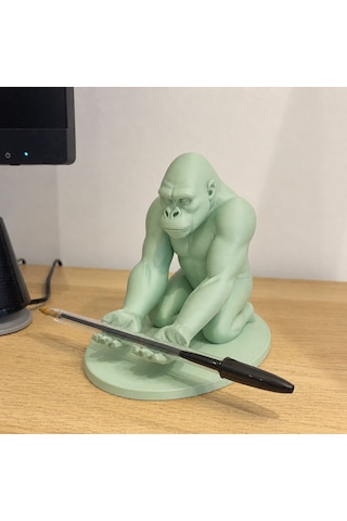Vaveni 3d Baskı Goril Telefon Tutucu - Kaslı Goril Masaüstü Telefon Standı-mint Arz