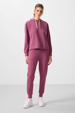 Soft Vişne Kapüşonlu Oversize Kadın Eşofman Takım - 95336 Soft Vişne/soft Vişne