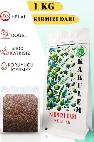 Kakulem Sertifikalı Kırmızı Darı Dal Darı 1 Kg