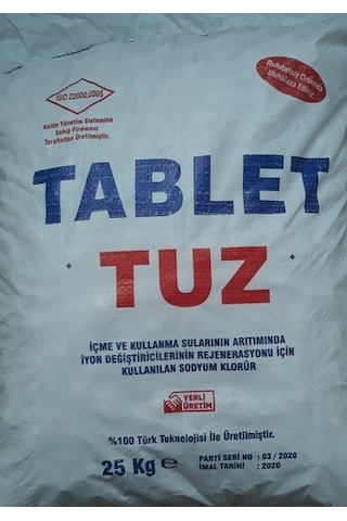 Su Arıtma Cihazları Tablet Tuz (25 Kg) (323903207)