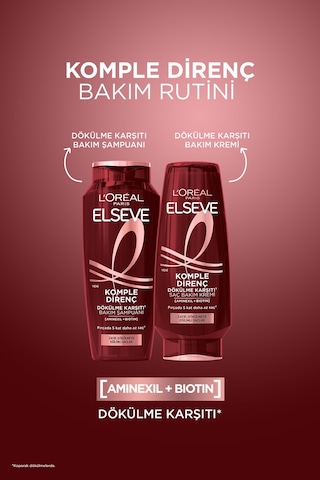 5'li L'oréal Paris Elseve Komple Direnç Dökülme Karşıtı Bakım Şampuanı 400 Ml İnce Telli