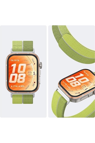 Huawei Watch Fit 5/ Fit 5 Pro/ Fit 4/ Fit 4 Pro/ Fit 3 Kordon Hafif Hasır Dokuma Havalandırmalı Band Fit 5 Lansman