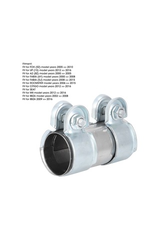 Wezone Stainless Steel Exhaust Pipe Clamp 38x90mm - Oem 8z0253141 - Easy Installation, Corrosion Resistant