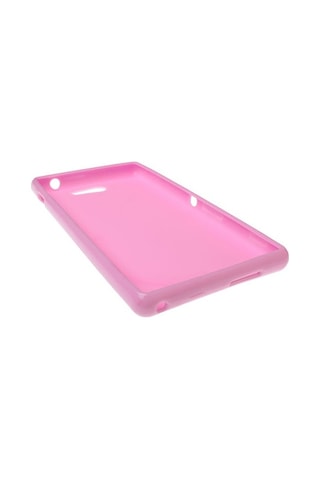 Xperia M2 Dual İle Uyumlu Silikon Kılıf Açık Pembe