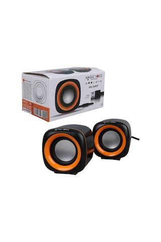 Magicvoice Mv-24837 2x3 Watt Aux Multimedia Mini Usb Speaker - Hoparlör