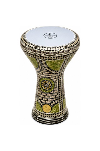 Yankı Gef-sd02 Gef Elfan Yeşil Sedef Darbuka Profesyonel Mısır Modeli El İşçiliği Taşıma Çantalı - 9023785034504