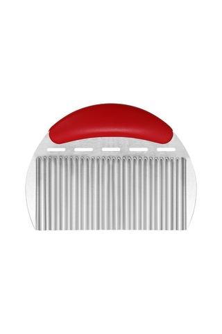 Kırmızı - Mutfak İçin Paslanmaz Çelik Patates Dilimleyici, Ev İçin Patates Dilimleyici, Dalgalı Patates Dilimleyici Stokta Diğer