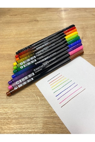 Lineworks Fineliner Orginal Renk Kalem Seti 10 'lu Set