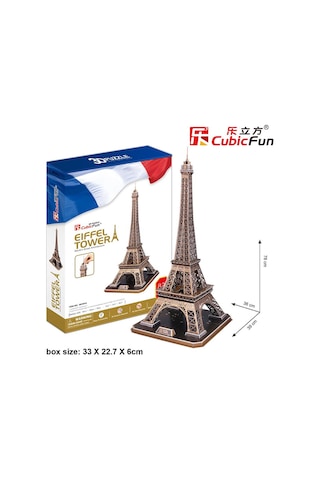 Cubic Fun 3D 82 Parça Puzzle Eyfel Kulesi - Fransa