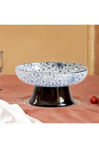 Suntek Tatlı Aperatif Tepsisi Masa Dekoru Ayaklı Çiçekler