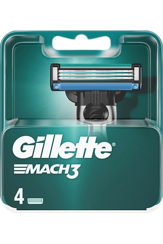 Gillette Mach 3 Yedek Başlık 4'lü