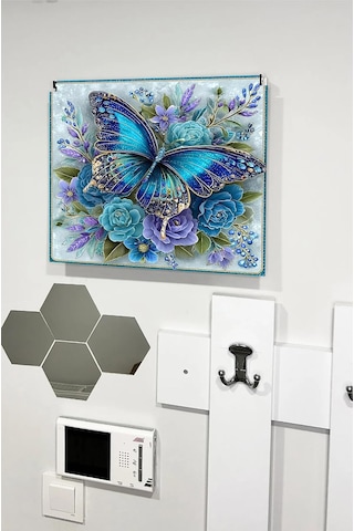 Dekoratif Sigorta Kutusu Kapağı 39x32 Cm Açılır Kapaklı Elektrik Panosu Gizleme Paneli Ss023