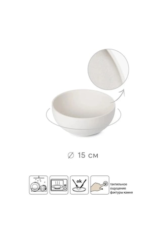 Domenik Seramik Salata Kasesi 15 Cm 2 Ad 139944508 Beyaz