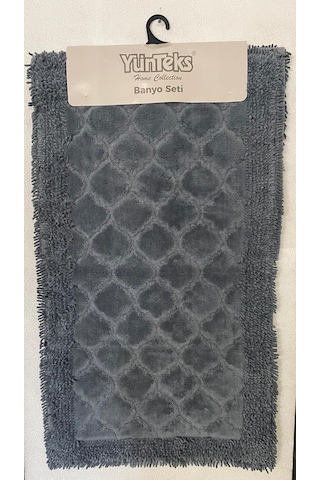 Pamuk Makarna Tufting 2'li Klozet Takımı , Banyo Seti ,d.kabuğu,a