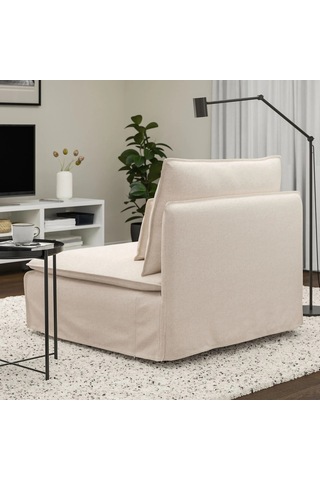 Ikea Ekru Konforlu Kanepe - Tekli Koltuk