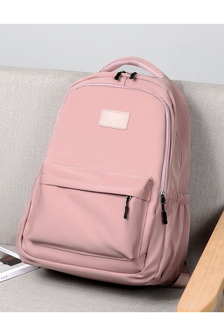 Kadın Su Parası Moda Öğrenci Okul Çantası-pembe Pembe