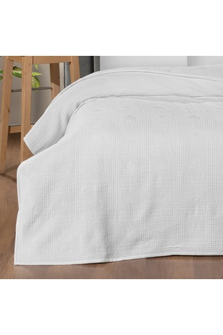 Maxstyle Çift Kişilik %100 Pamuk Pike Vanilya 200x220 Cm Renkli