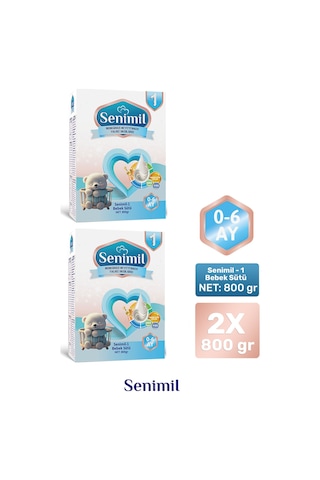 Senimil 1 Bebek Sütü 800 G 2 Adet