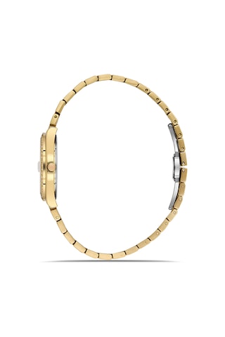 Ferro Fl21596awt-b6 Quartz Çelik Altın Rengi Yeşil Kadran 30 Mm Kadın Kol Saati Altın