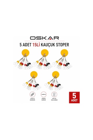 Oskar 15li Kauçuk Stoper M 5adet Oskar 15li Kauçuk Stoper M 5adet
