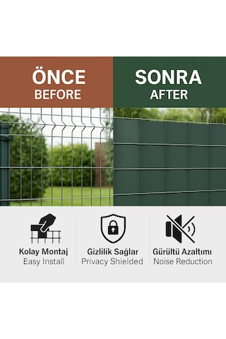 Pankor Panel Çit Kapatma Bantları - Yüksek Güvenlik Ve Gizlilik İçin Dayanıklı, Estetik Koruma Çözümü - Toz, Rüzgar Ve Ses Engelleyici, Kolay Montajlı - 50 Metre Yeşil, 7cm Sku: Smgstke3df4d1f11