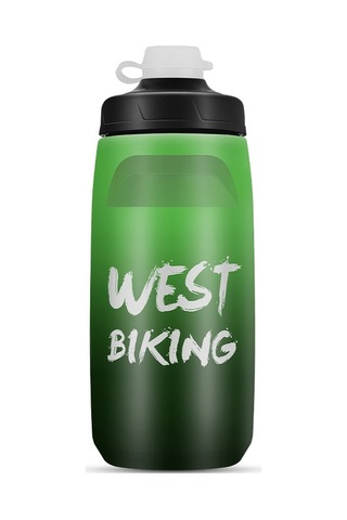 Batı Bisiklet 620ml Bisiklet Su Şişesi Taşınabilir Açık Bisiklet Su Bardağı, Renk: Siyah Yeşil Degrade Diğer