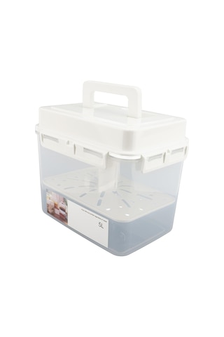 5l Turşu Kimchi Kapları Basın Plakası Sızdırmaz Hava Geçirmez Pp Saklama Kabı Saplı