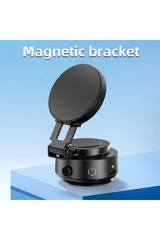 Motion003 Pandafaucet Manyetik Araba Telefon Tutacağı Siyah 360 Dönebilen Güçlü Emiş Kavrama Araçlar Banyolar İçin Siyah