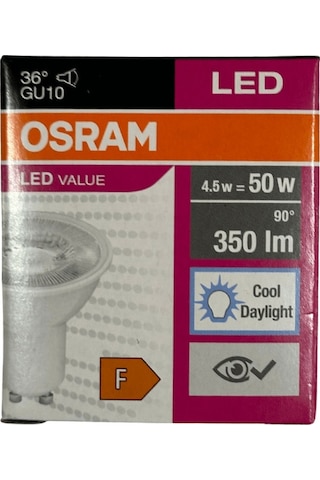 Osram Par16 4.5w 50w 6500k Beyaz Işık Gu10 Duylu Led Spot 8 Adet