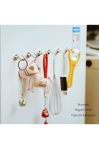 10 Adet Manyetik Kanca, Kancalı Güçlü Toprak Mıknatısları