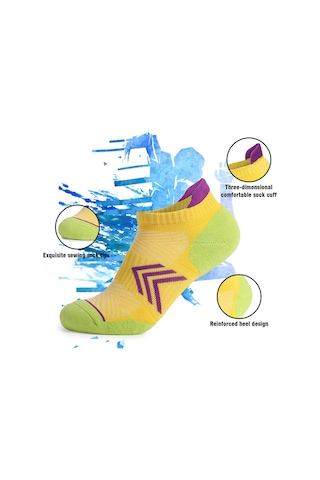 Kangvka Kadın Koşu Çorabı Pembe M Beden 1 Çift - Pamuklu, Elastik, Anti-kuru Pembe