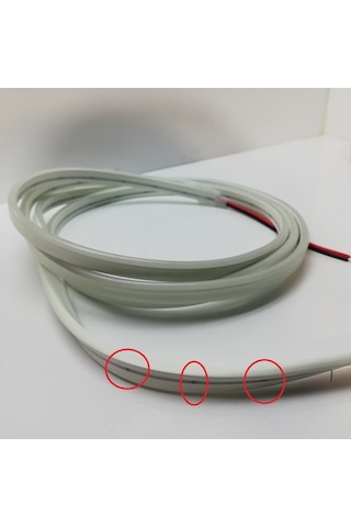 Neon Led 12 Volt Beyaz Işık Dış Mekan 5 Metre