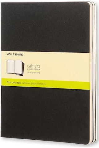 Moleskine Cahier Journals Çizgisiz Defter 19x26 Black Siyah